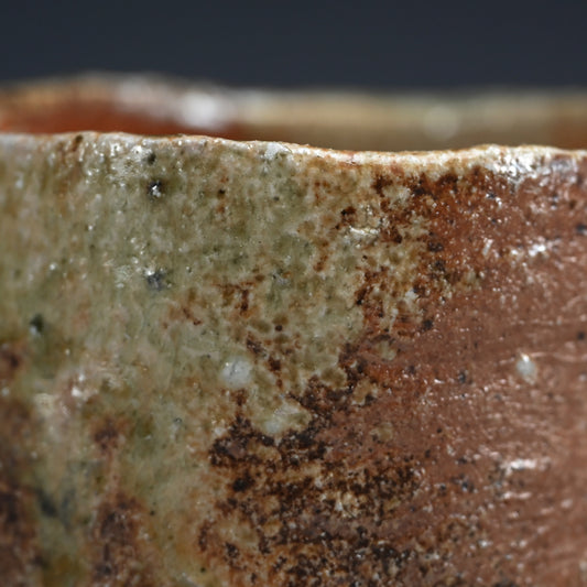 Shigaraki Tsutsu Chaawan Tea Bowl ー藤本 秀 “信楽 筒茶碗”