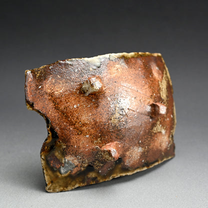 Slab Plate in Molten Ash by Iga Master ー新 学 "伊賀 長方皿"