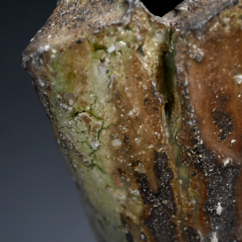 Amazing Shinogi Vase ー新 学 "伊賀 鎬花入"