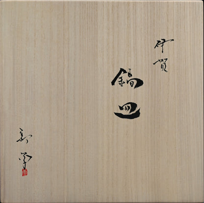 Spectacular Iga Shinogi Dish ー新 学 "伊賀 鎬皿"
