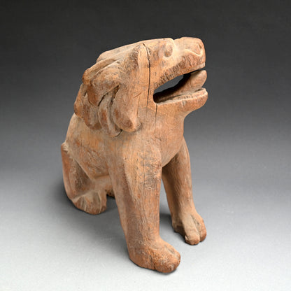 Momoyama to Early Edo Carved Wood Koma-inu Guardian