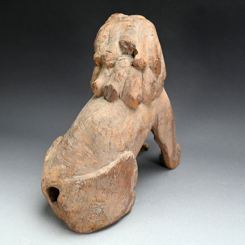 Momoyama to Early Edo Carved Wood Koma-inu Guardian