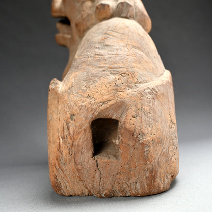 Momoyama to Early Edo Carved Wood Koma-inu Guardian