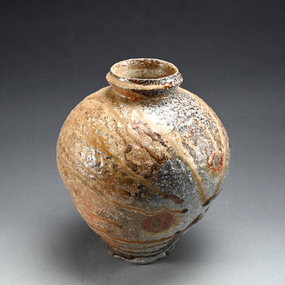 Fabulous Contemporary Anagama Tsubo ー古谷 剛敏 "信楽自然釉壺"