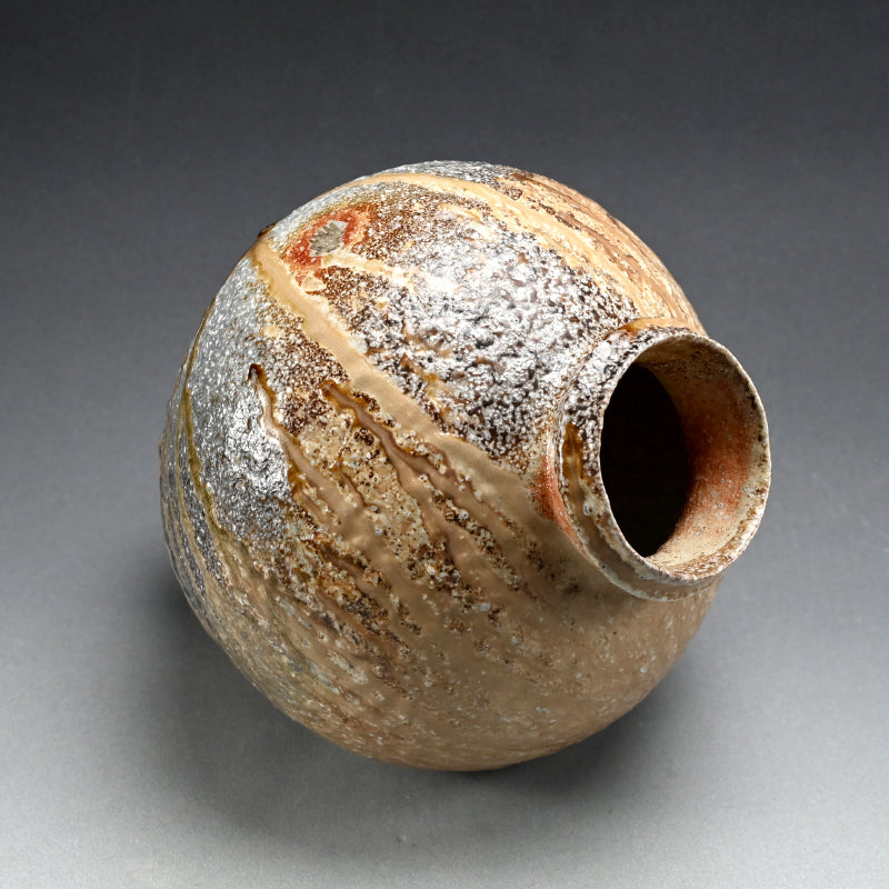 Fabulous Contemporary Anagama Tsubo ー古谷 剛敏 "信楽自然釉壺"
