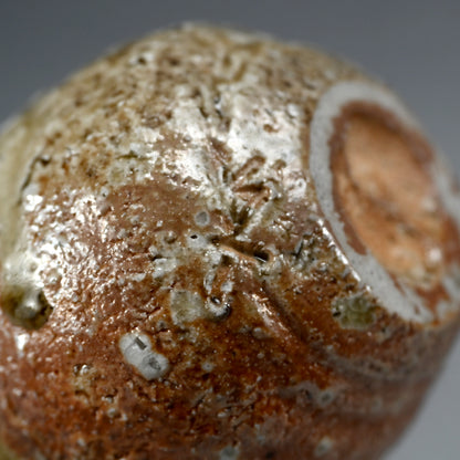 Shigaraki Ash Glazed Tokkuri Sake Flask ー古谷 剛敏 "信楽自然釉 徳利"
