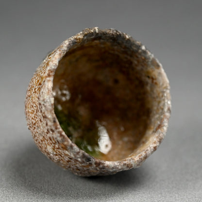 Natural Ash Glazed Shigaraki Guinomi ー古谷 剛敏 "信楽自然釉 ぐい呑み"