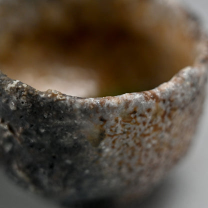 Natural Ash Glazed Shigaraki Guinomi ー古谷 剛敏 "信楽自然釉 ぐい呑み"