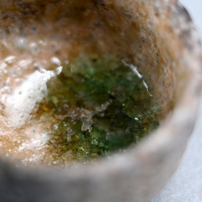 Natural Ash Glazed Shigaraki Guinomi ー古谷 剛敏 "信楽自然釉 ぐい呑み"