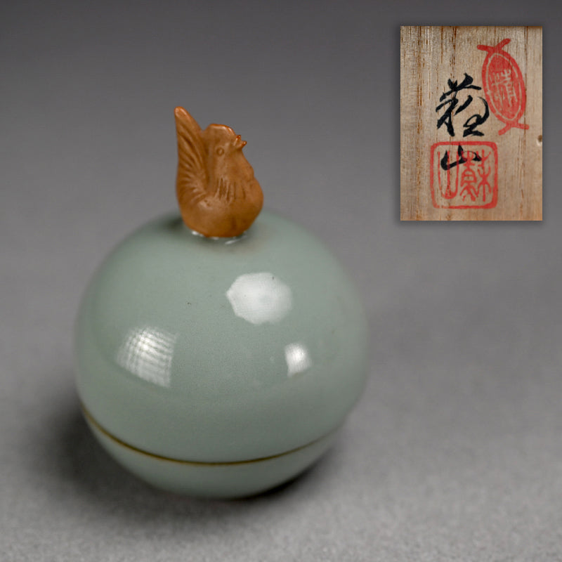 Porcelain Kogo Incense Case, 1921, Zodiac