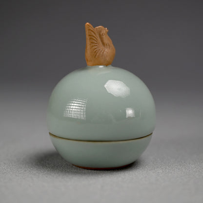 Porcelain Kogo Incense Case, 1921, Zodiac