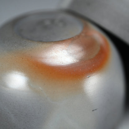 Rare! Ao-Bizen Natsume Tea Container ー岸本明彦 "備前 棗"