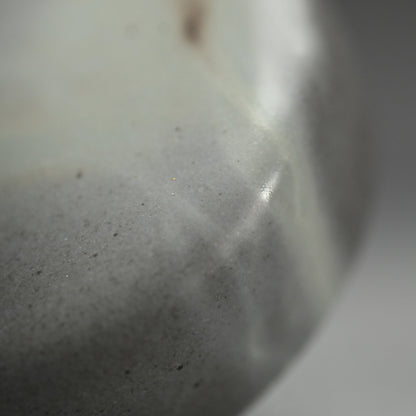Rare! Ao-Bizen Natsume Tea Container ー岸本明彦 "備前 棗"