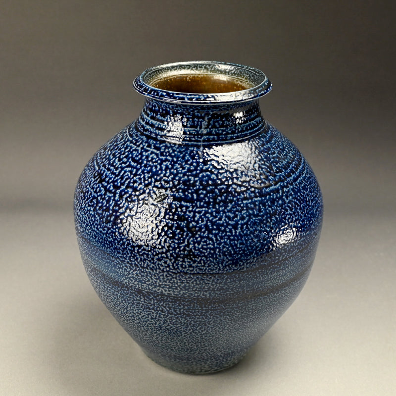 Salt Glazed O-Tsubo ー市野 茂良 “藍塩釉大壺”