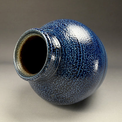 Salt Glazed O-Tsubo ー市野 茂良 “藍塩釉大壺”