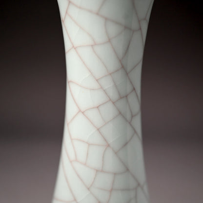 Exquisite Tall Celadon Koro ー浦口 雅行 "青瓷香爐"