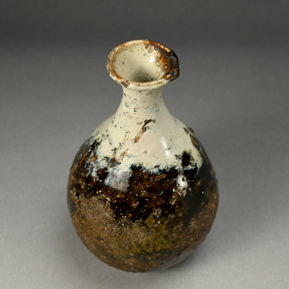 Stellar Chossen Karatsu Vase ー中川 自然坊 "挑戦唐津鶴首花入"