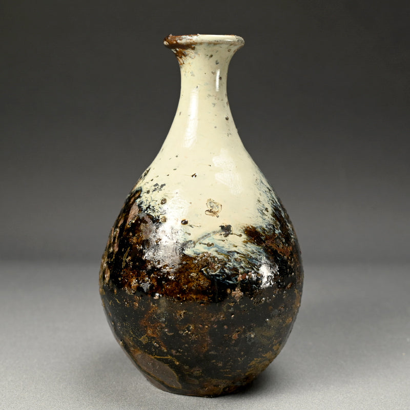 Stellar Chossen Karatsu Vase ー中川 自然坊 "挑戦唐津鶴首花入"