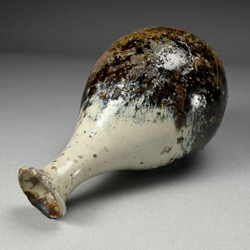 Stellar Chossen Karatsu Vase ー中川 自然坊 "挑戦唐津鶴首花入"