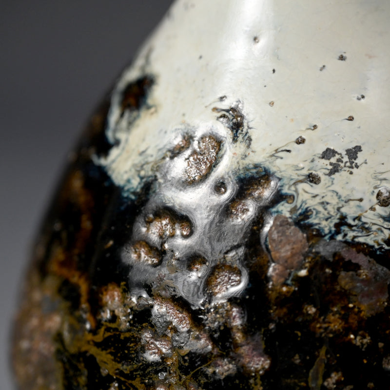Stellar Chossen Karatsu Vase ー中川 自然坊 "挑戦唐津鶴首花入"