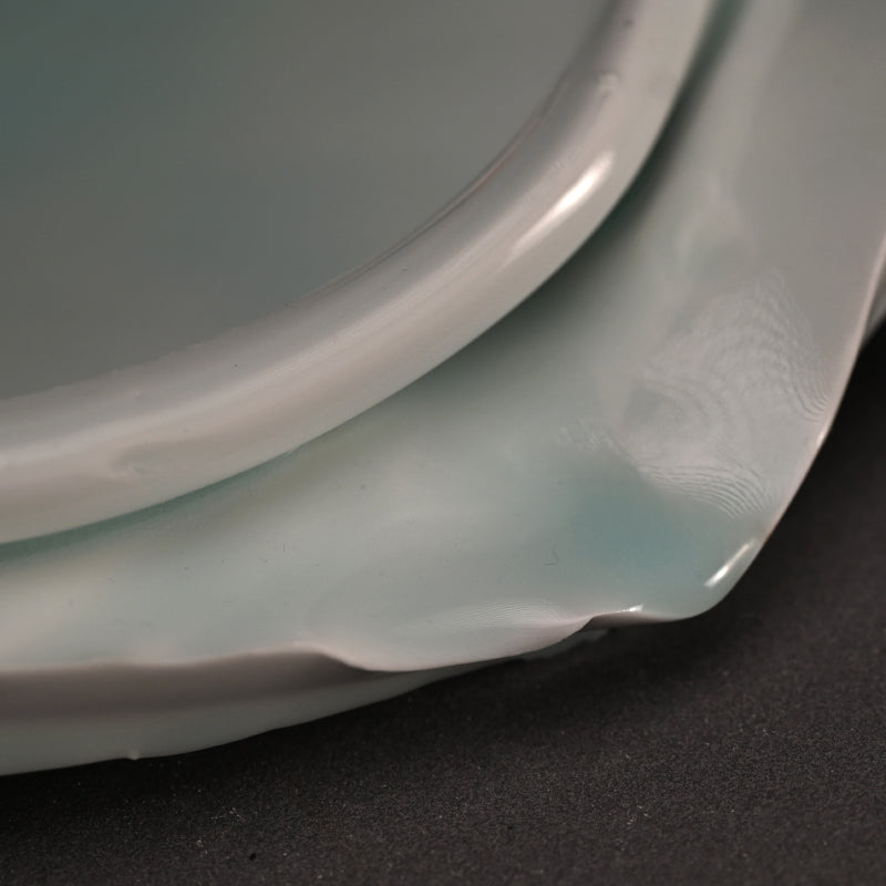 Seihakuji Celadon Porcelain Platter ー"青白磁 ring"