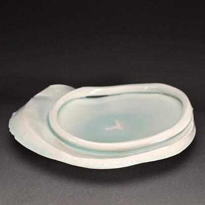 Seihakuji Celadon Porcelain Platter ー"青白磁 ring"