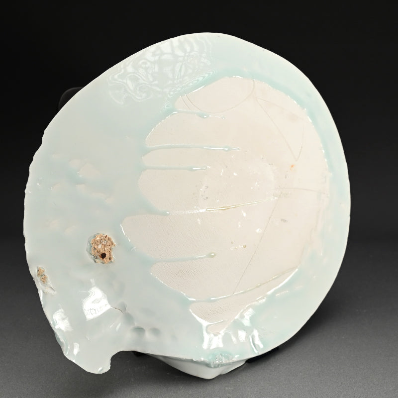 Seihakuji Celadon Porcelain Platter ー"青白磁 ring"