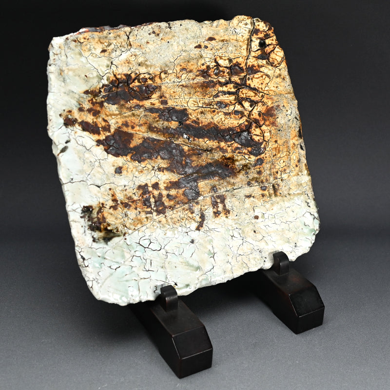 Rare Wood Fired Slab Plate ー"炎盤"