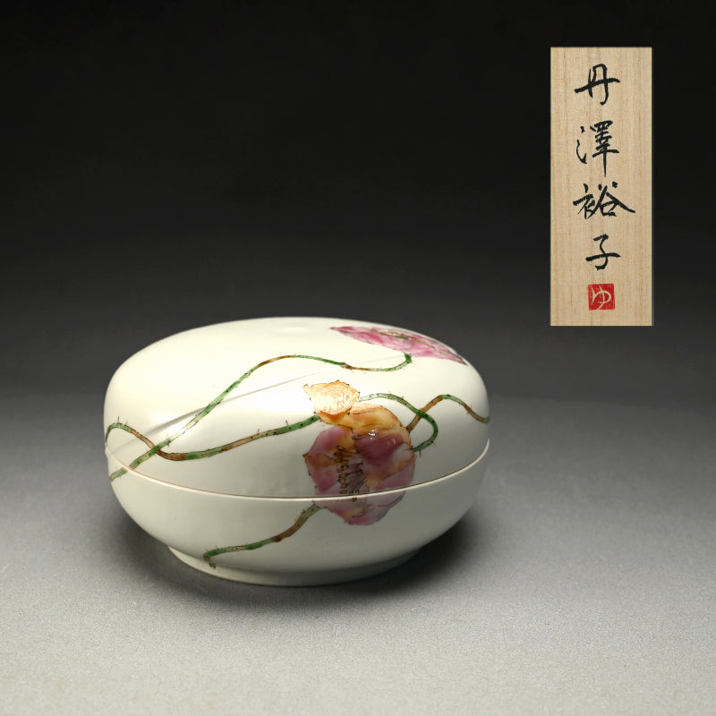 陶箱 ケシ ー丹澤裕子「芥子文陶筥」出品