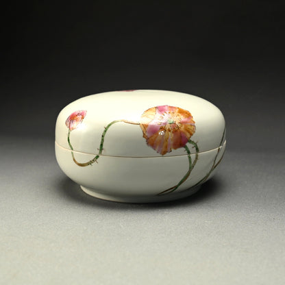 陶箱 ケシ ー丹澤裕子「芥子文陶筥」出品