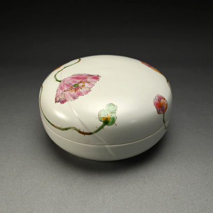 陶箱 ケシ ー丹澤裕子「芥子文陶筥」出品