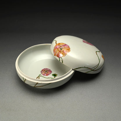 陶箱 ケシ ー丹澤裕子「芥子文陶筥」出品