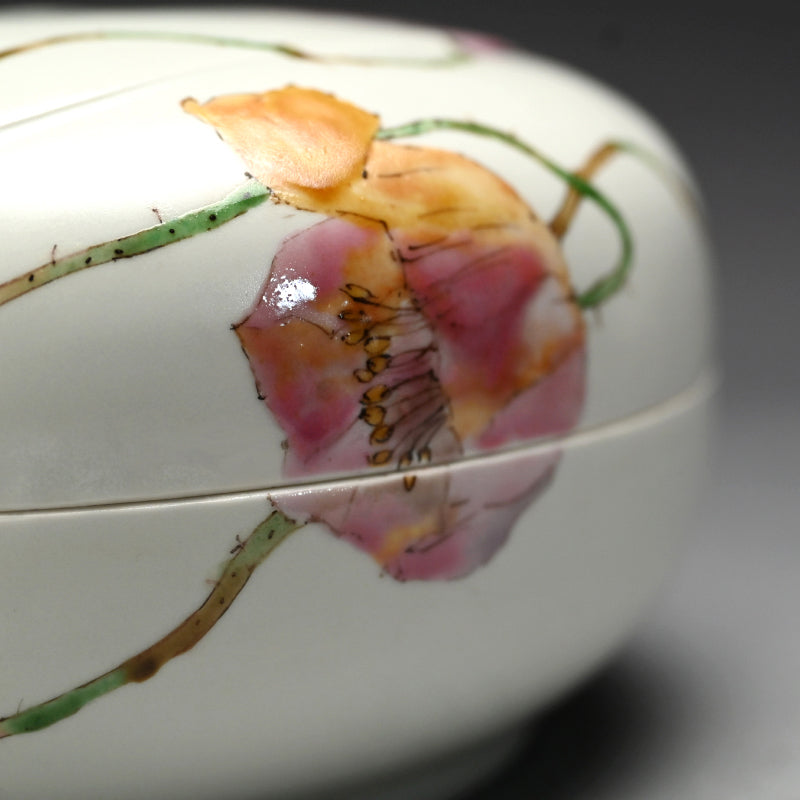 陶箱 ケシ ー丹澤裕子「芥子文陶筥」出品