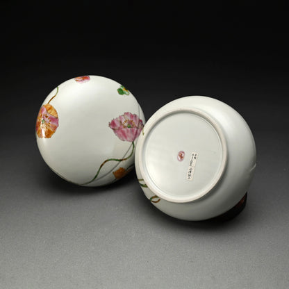 陶箱 ケシ ー丹澤裕子「芥子文陶筥」出品