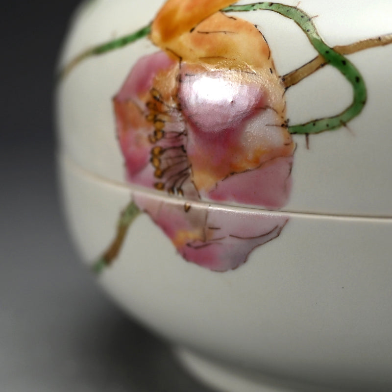 陶箱 ケシ ー丹澤裕子「芥子文陶筥」出品