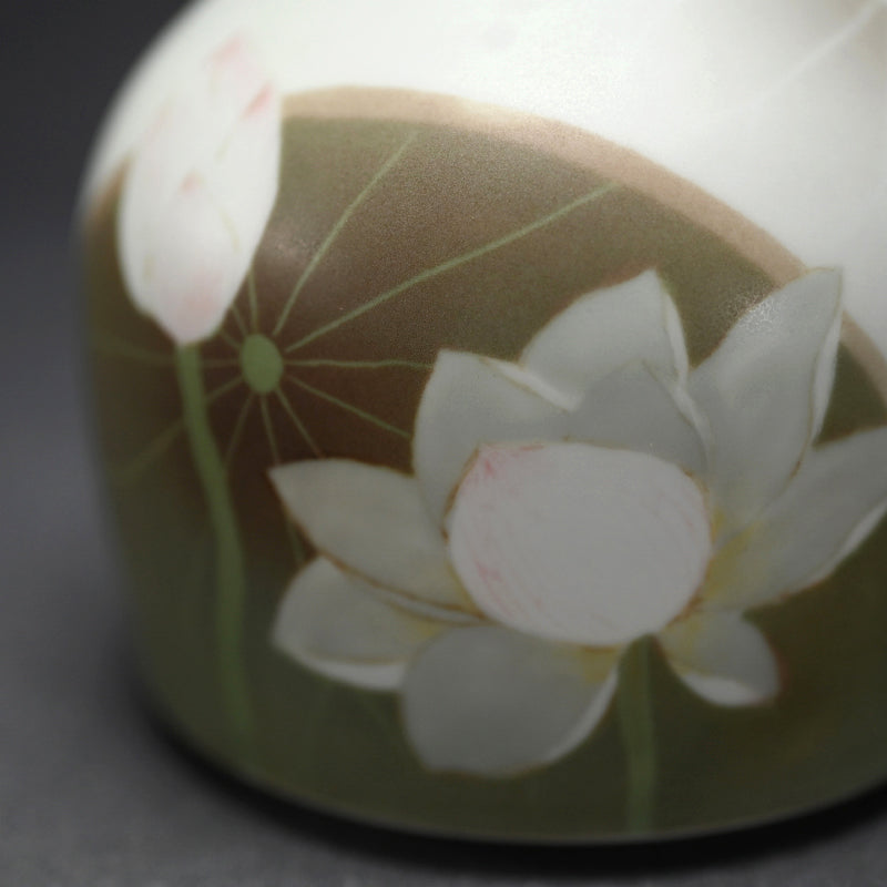 Lotus Sake set ー藤井 隆之 "吹染 蓮図酒器収納筥"