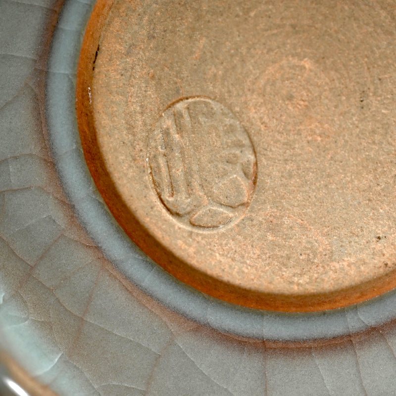 Imperial Artist Celadon Koro Incense Burner ー板谷 波山 “氷華磁香炉”