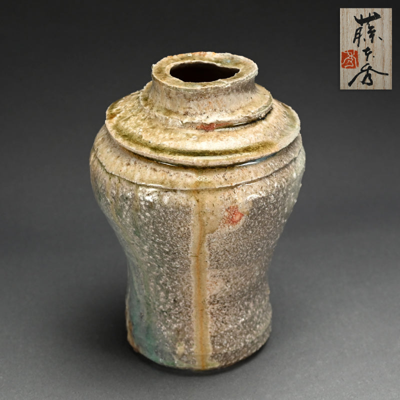 Shigaraki, Bottle Vase ー藤本 秀 “信楽花生”