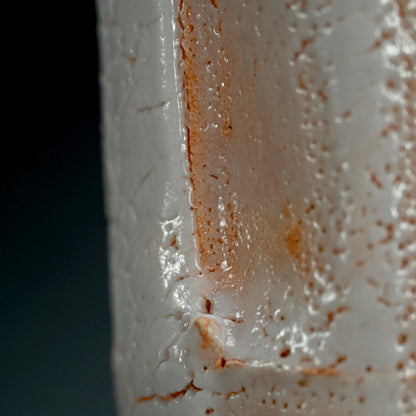 現代竹形志野花瓶 LNT ー加藤孝造「志野竹花入」