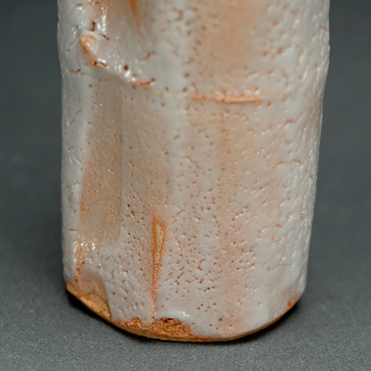 現代竹形志野花瓶 LNT ー加藤孝造「志野竹花入」