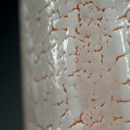 現代竹形志野花瓶 LNT ー加藤孝造「志野竹花入」