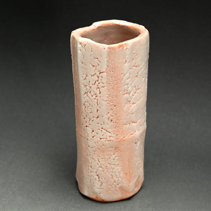 現代竹形志野花瓶 LNT ー加藤孝造「志野竹花入」