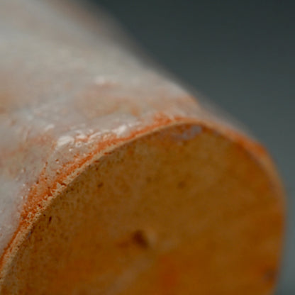 現代竹形志野花瓶 LNT ー加藤孝造「志野竹花入」