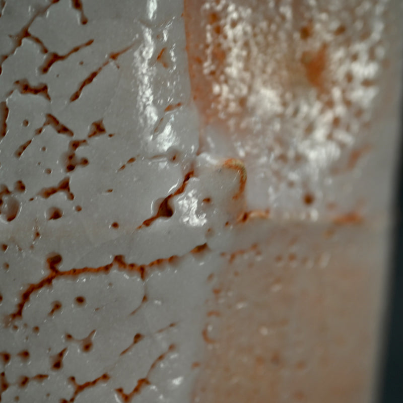 現代竹形志野花瓶 LNT ー加藤孝造「志野竹花入」