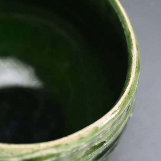 Green Glaze Chawan Tea Bowl ー鈴木 徹 “緑釉 茶碗”
