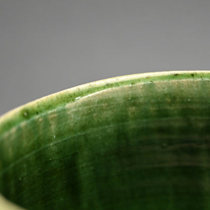 Green Glaze Chawan Tea Bowl ー鈴木 徹 “緑釉 茶碗”