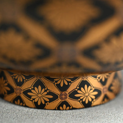 Spectacular Edo period Japanese Covered Lacquer Bowl