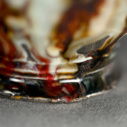 茶碗 茶わん ー川端 健太郎 「白磁辰砂白金錦彩綴化茶盌」