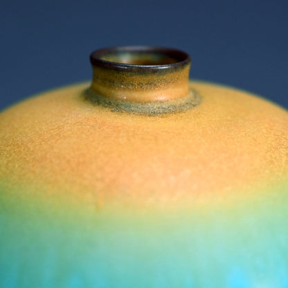 碧黄釉壺 ー古野幸治 「碧黄釉壺」