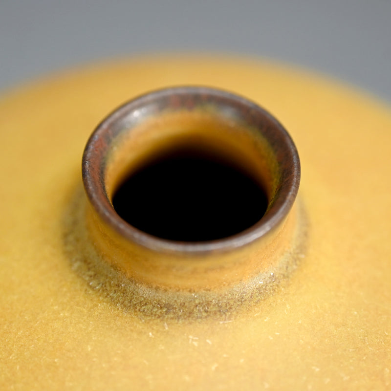 碧黄釉壺 ー古野幸治 「碧黄釉壺」